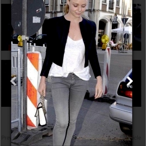 Stella McCartney Skinny Jeans w/Ankle Zipper Size 6/28 Gray Wash LIKE NEW - Picture 8 of 8